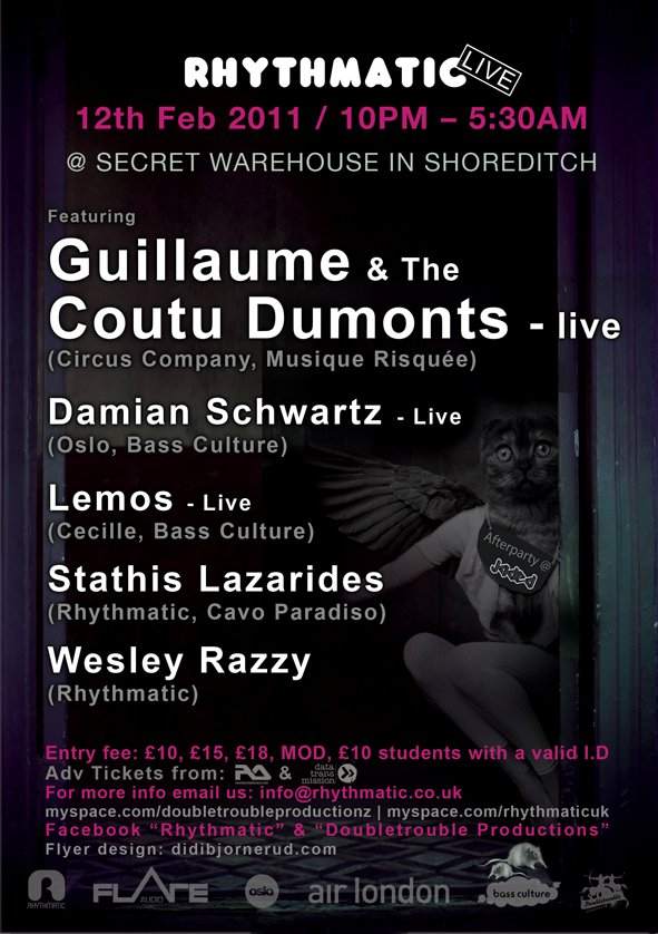 Rhythmatic Live with Guillaume & The Coutu Dumonts, Lemos & Damian Schwartz - Página trasera