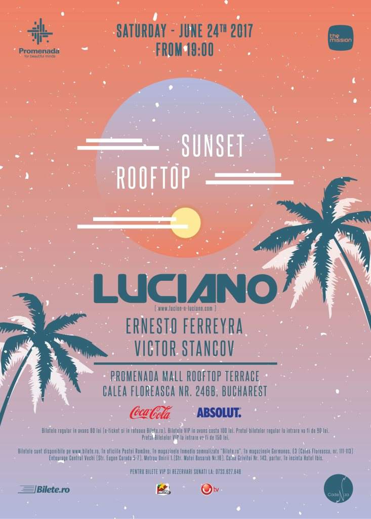 The Mission Sunset Rooftop with Luciano, Ernesto Ferreyra, Victor Stancov - フライヤー表