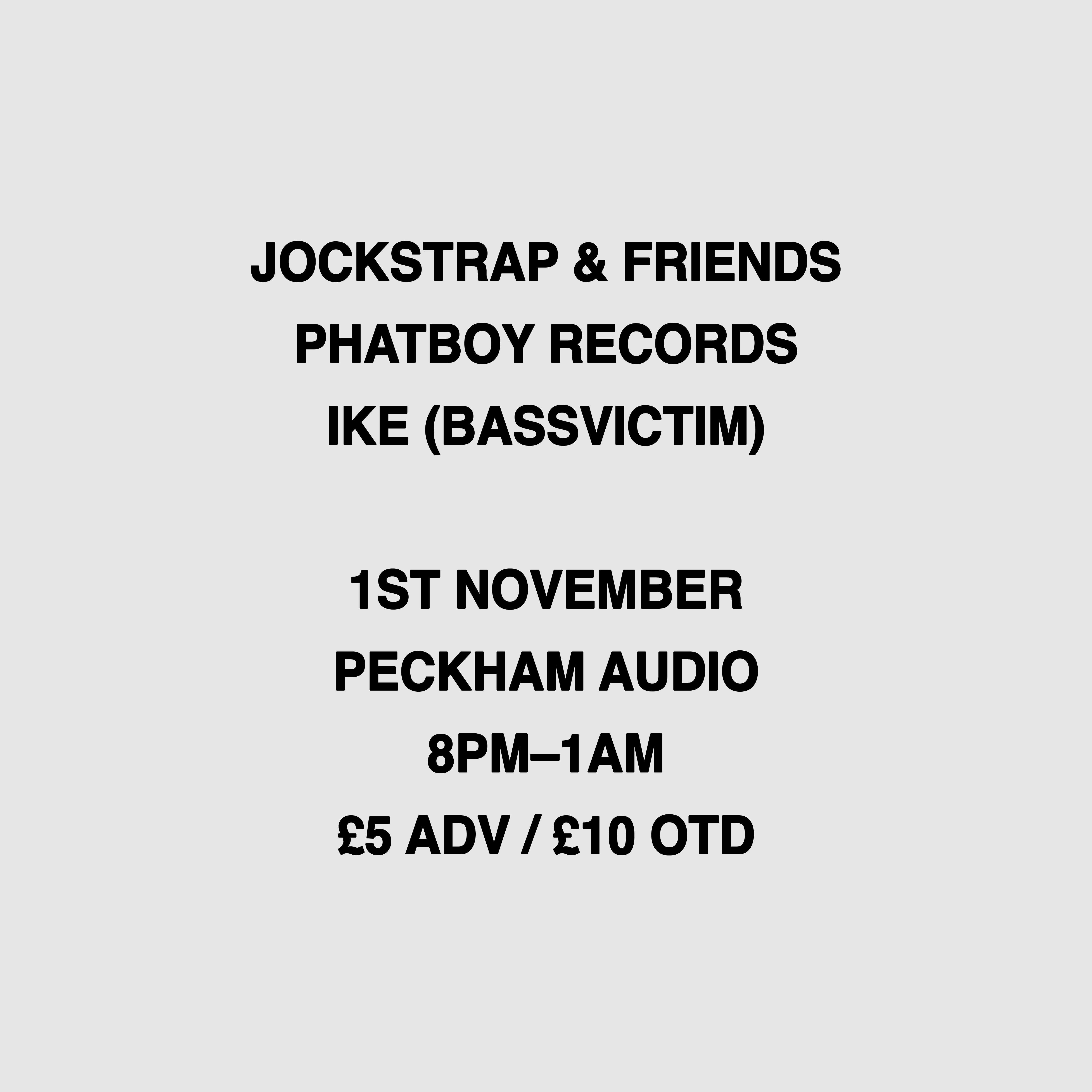 Jockstrap & Friends at Peckham Audio, London