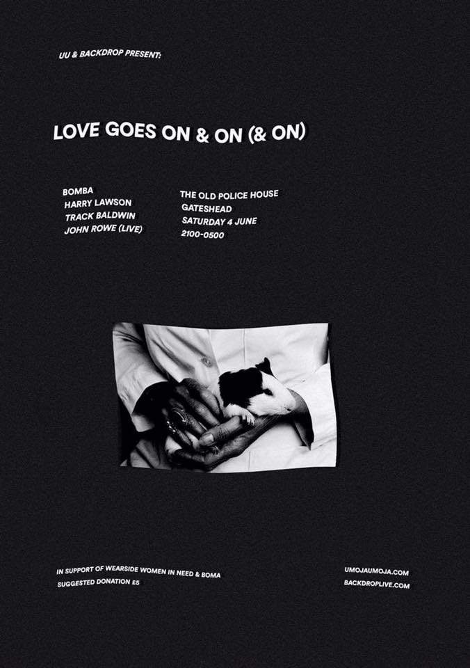 UU & Backdrop present: Love Goes On & On (& On) - フライヤー裏