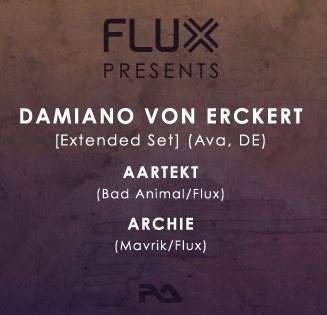 Flux presents Damiano Von Erckert - Página frontal