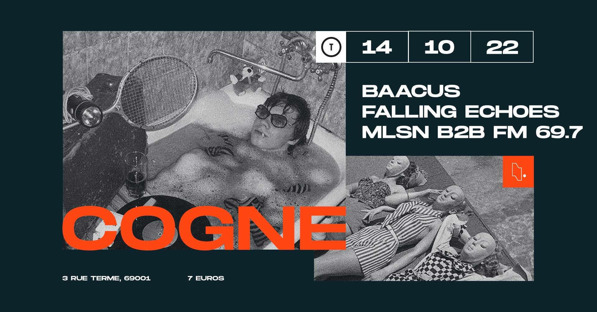 Nashton Records 'COGNE': Baacus, Falling Echoes, MLSN, FM 69.7 - Página frontal
