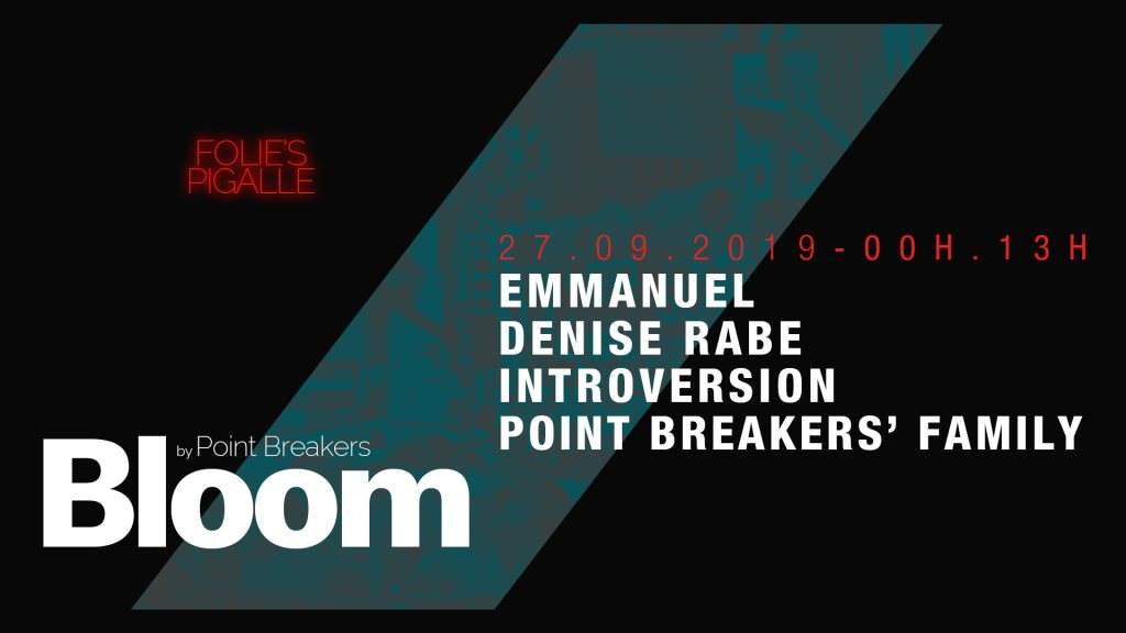 Bloom x A R T S with Emmanuel, Denise Rabe & Introversion - フライヤー表
