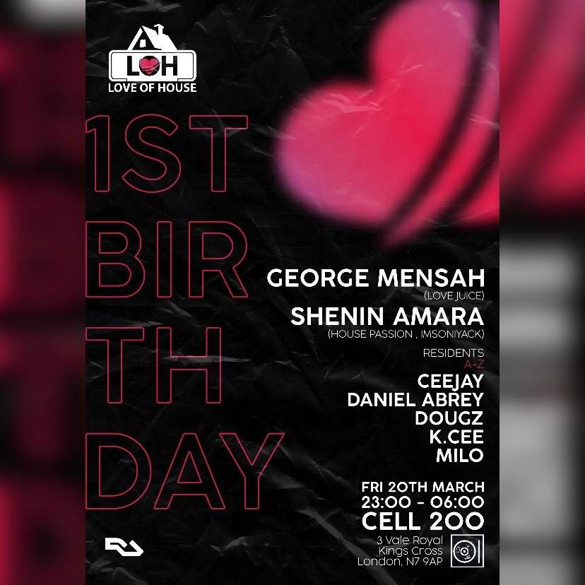 [CANCELLED] Love Of House 1st Birthday - Página frontal