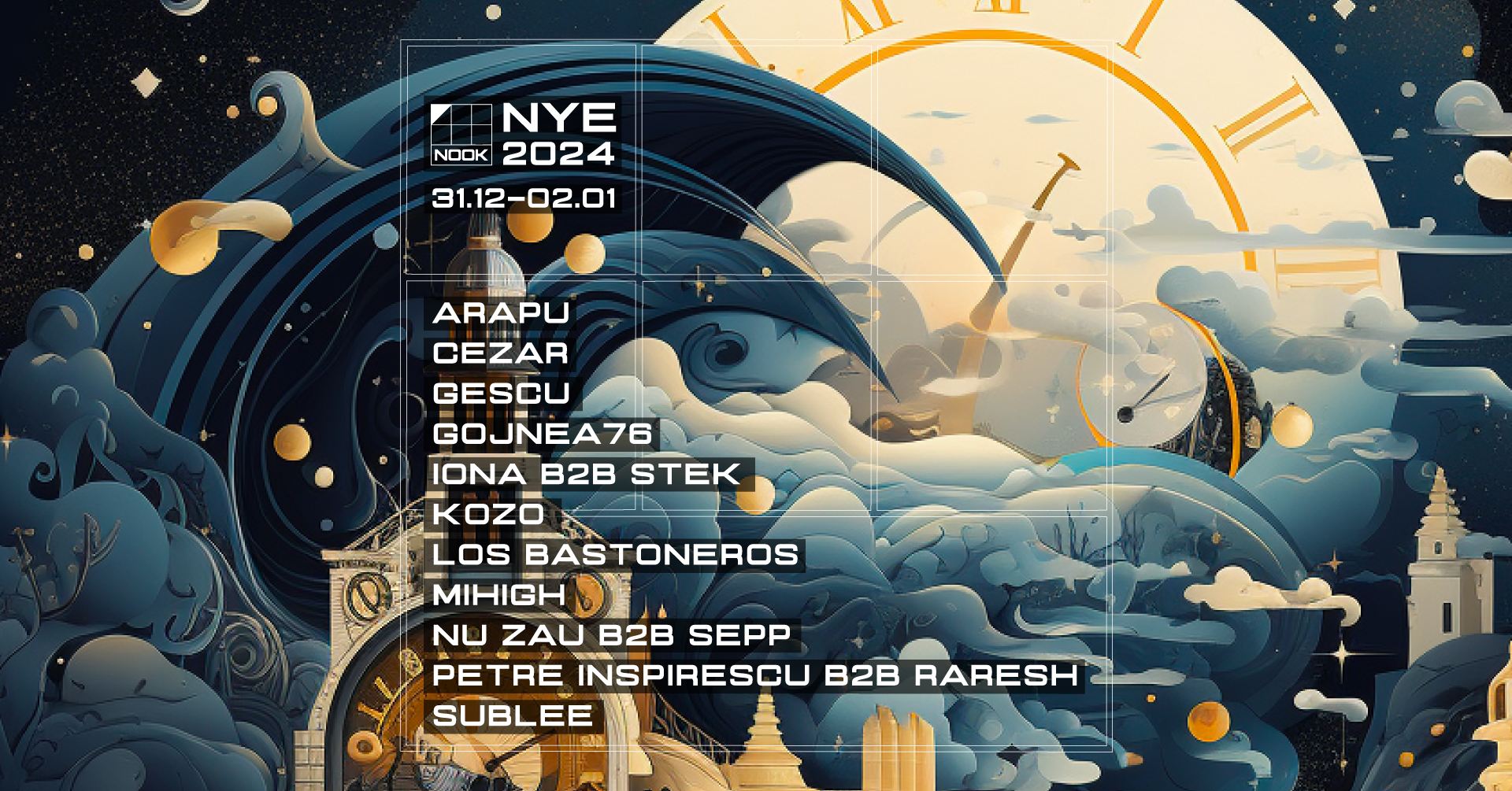 NOOK NYE 2024 - フライヤー表