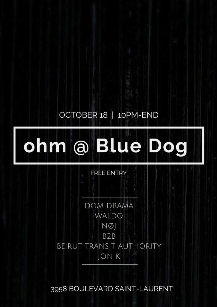 ohm at Bluedog - Página frontal