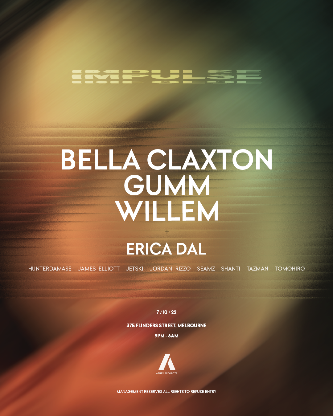 Impulse - Bella Claxton, Gumm & Willem - Página frontal
