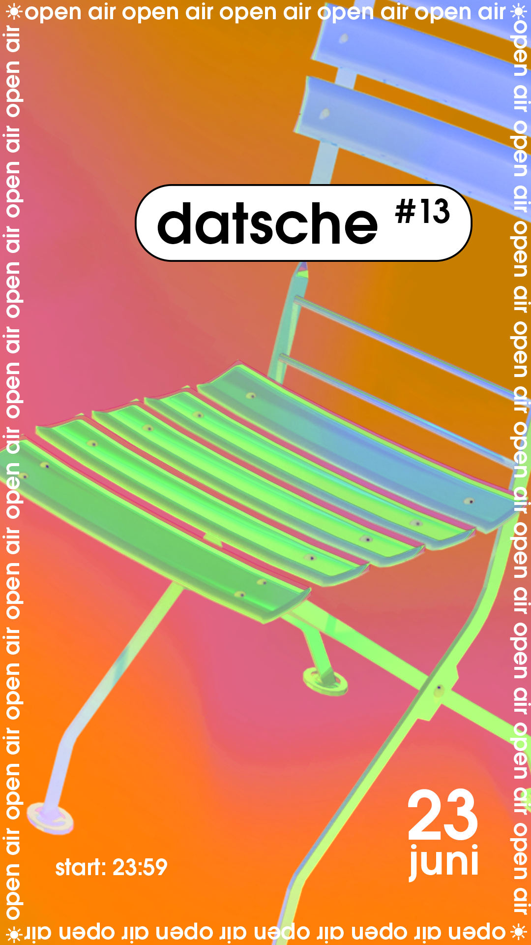 datsche #13 - フライヤー表