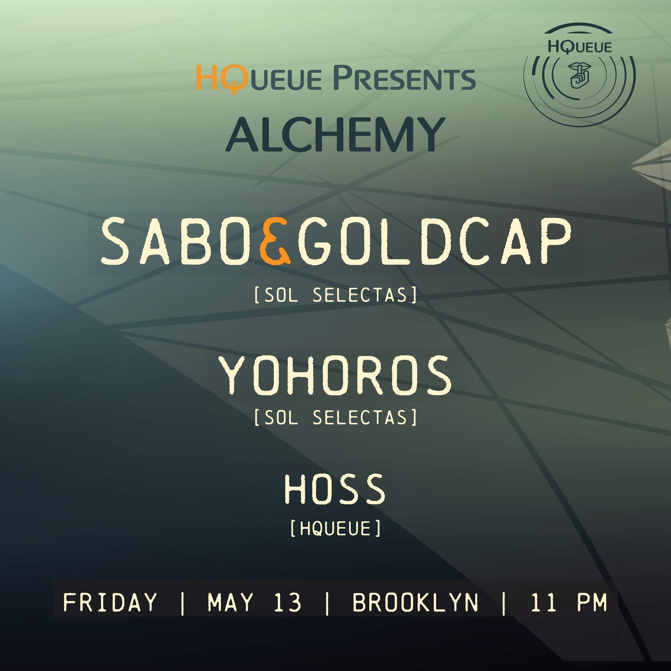 HQueue presents: Sabo & Goldcap, Yohoros, Hoss - Página frontal
