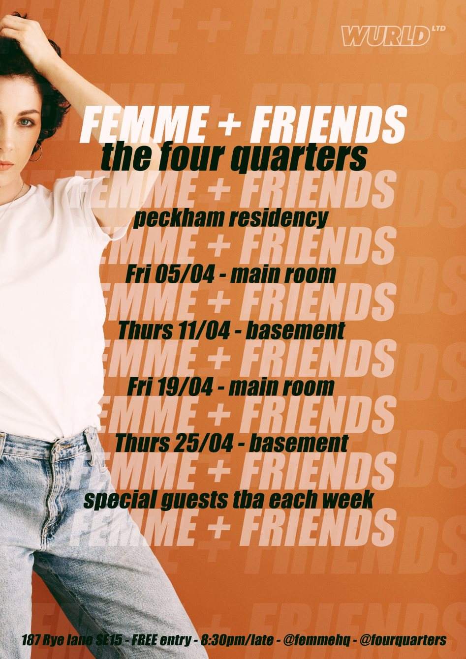 Femme and Friends - Peckham Residency - Página frontal