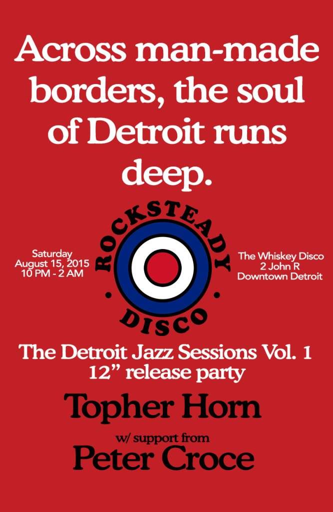 Topher Horn's The Detroit Jazz Sessions Vol 1. Release Party - Página frontal