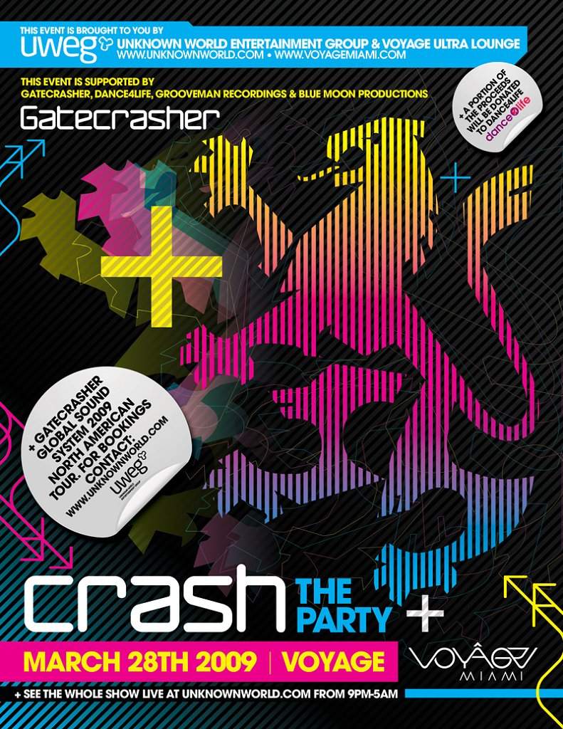 Gatecrasher Crash The Party - フライヤー表