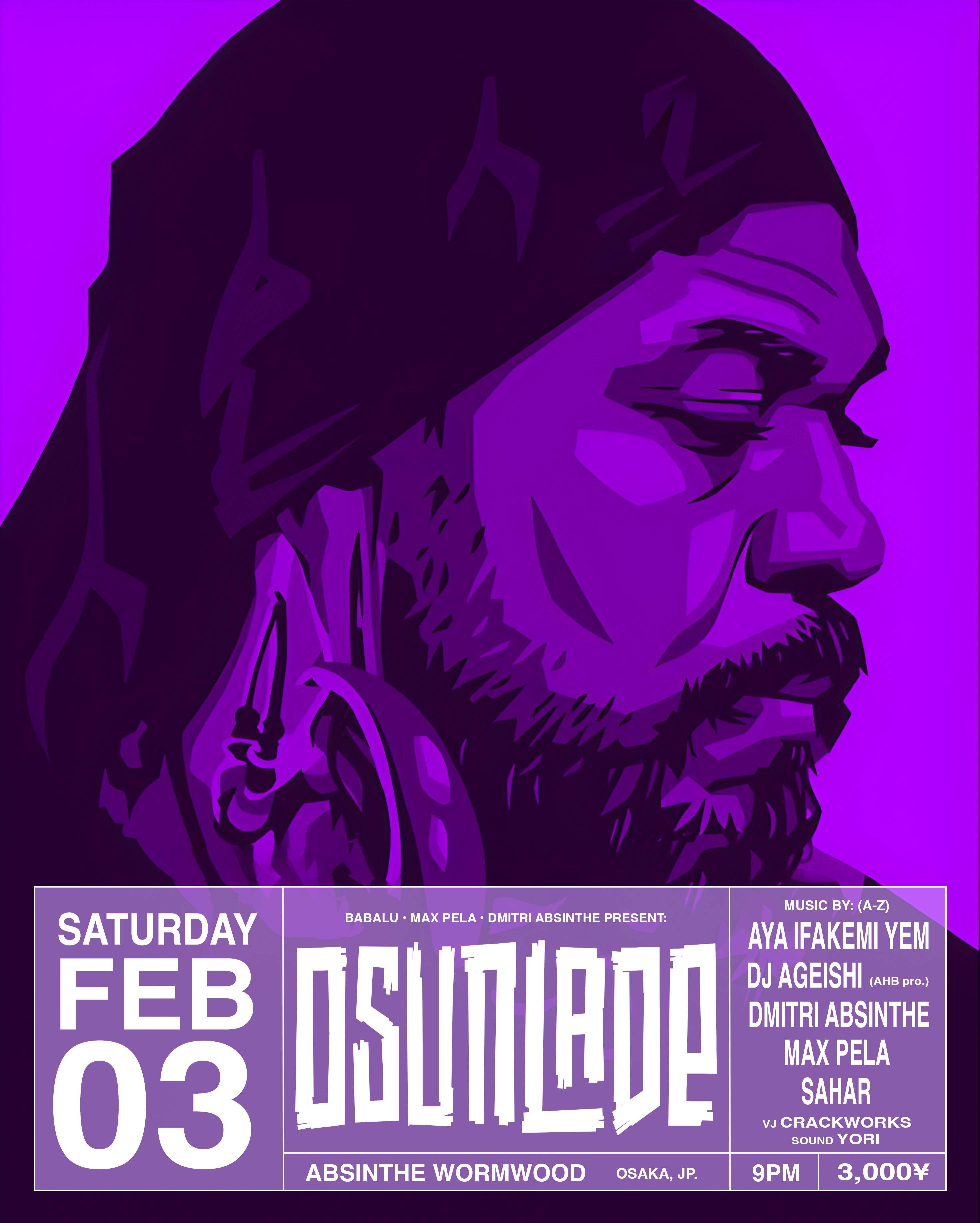 Osunlade (Yoruba Records) at Absinthe Wormwood, Osaka