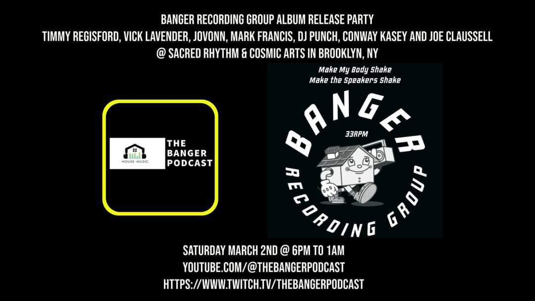 The Banger Recording Group Album Release Party - フライヤー表