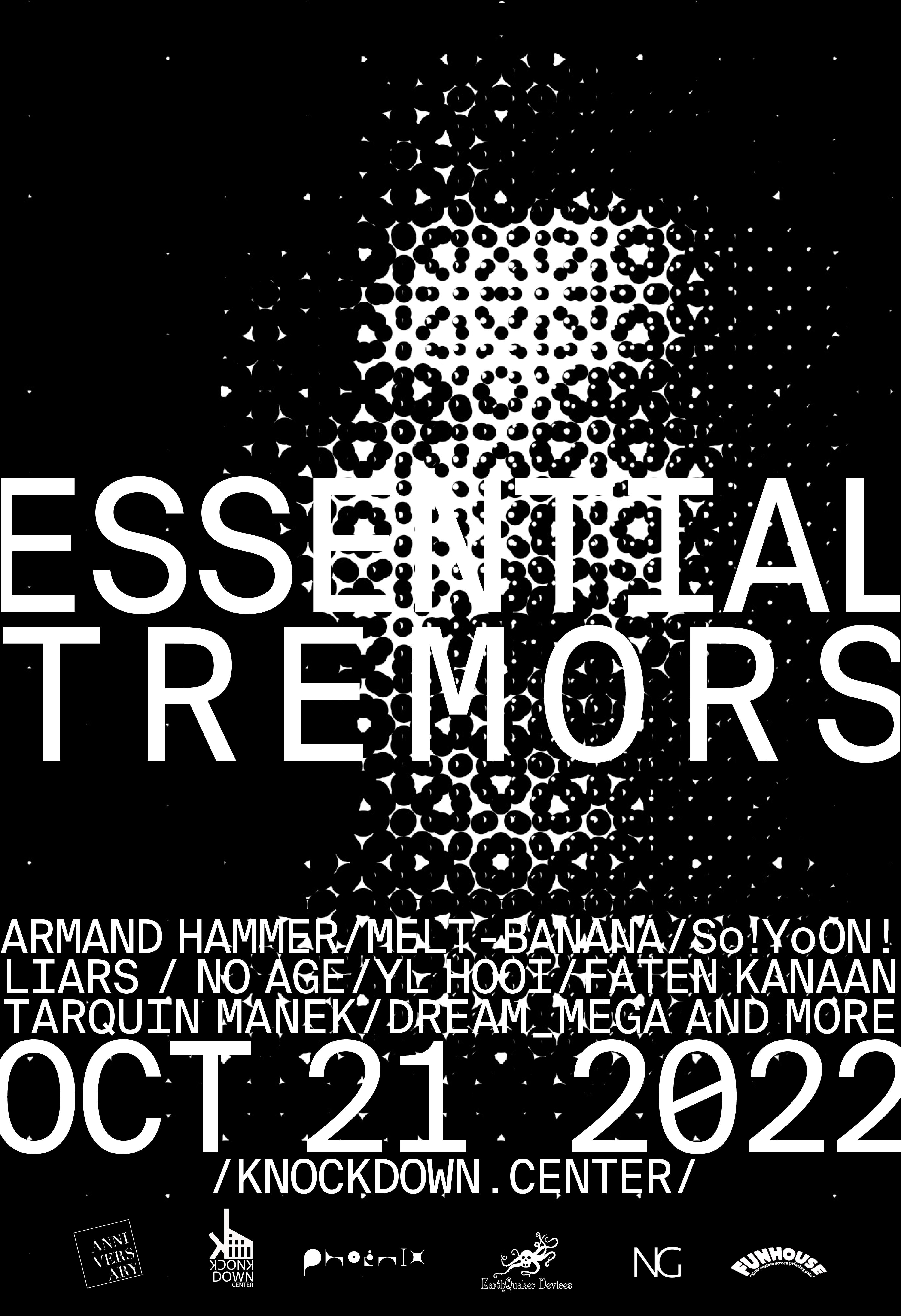 Essential Tremors: Liars, Melt-Banana, No Age, SoO!YoON! Armand Hammer - Página frontal