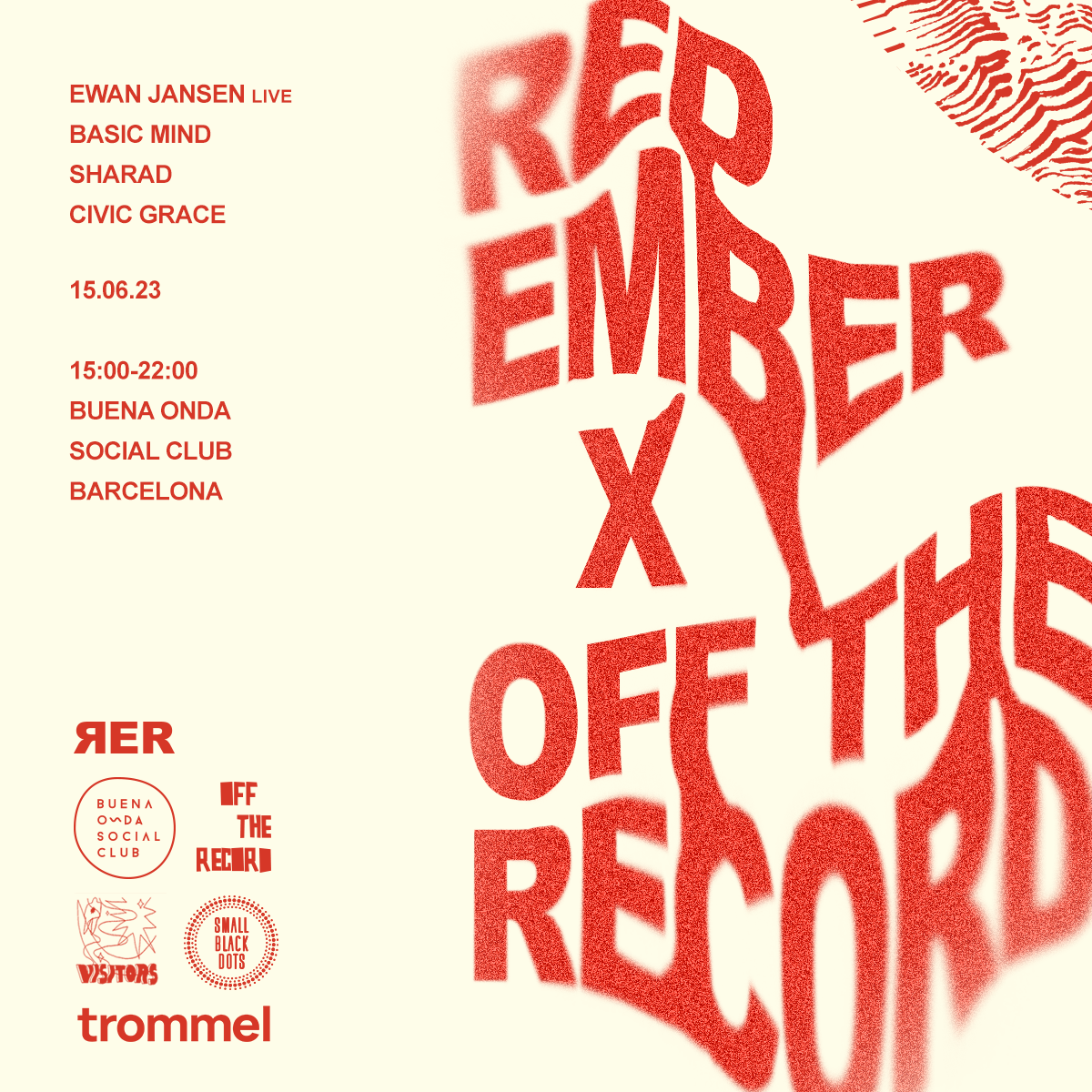 Red Ember x OFF The Record - フライヤー表