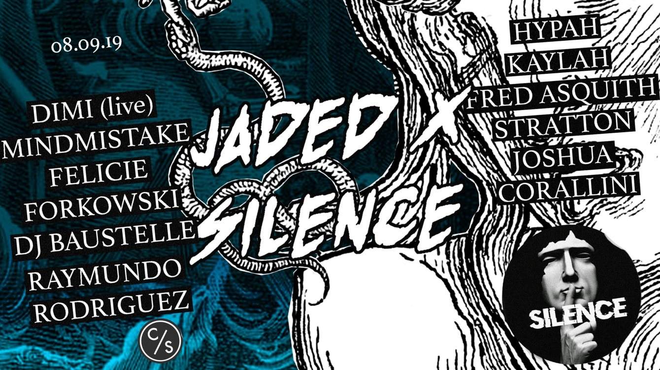 Jaded x Silence: Dimi, Mindmistake, Felicie, Forkowski, DJ Baustelle - Página frontal