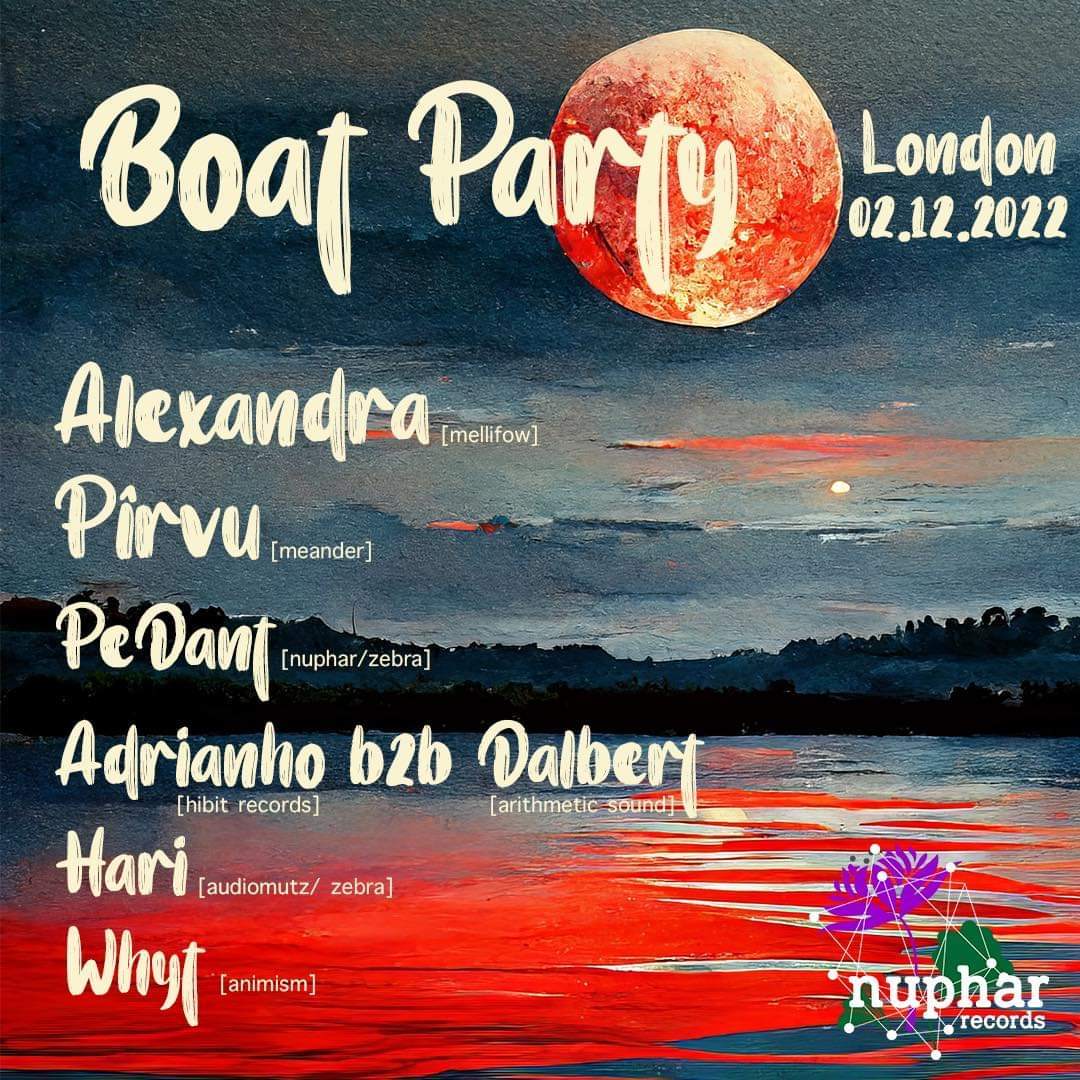 Nuphar's Boat Party - フライヤー表