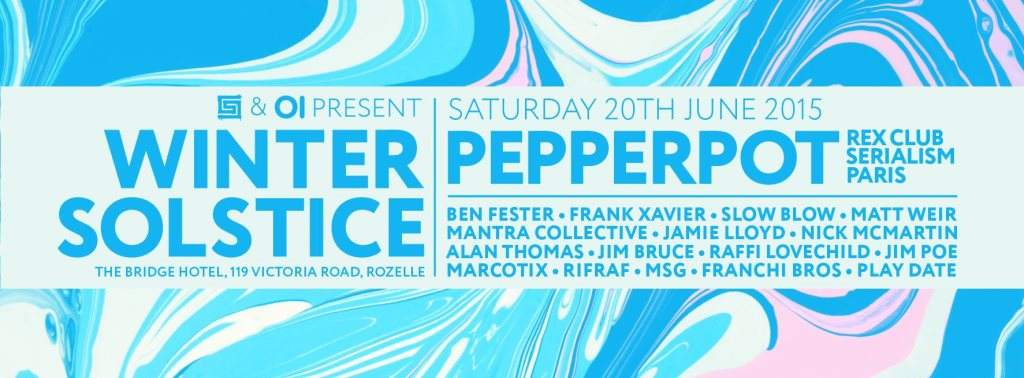 Subsonic & OI present Winter Solstice feat. Pepperpot - フライヤー表