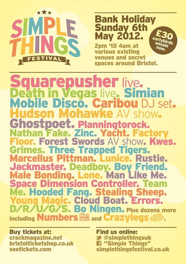 Simple Things Festival - フライヤー表