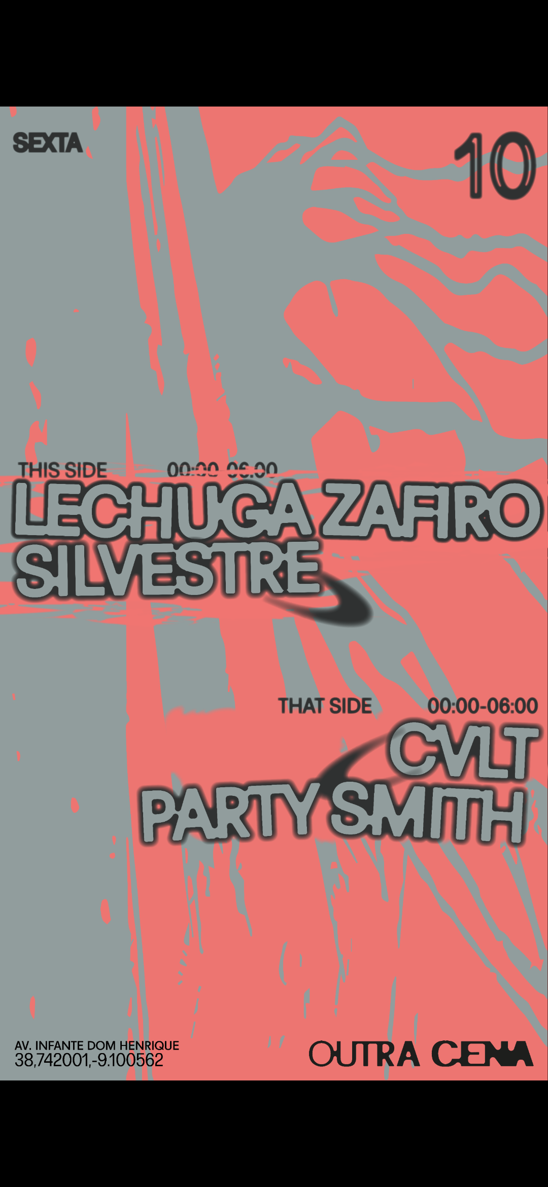 CVLT x Lechuga Zafiro x Party Smith x Silvestre - フライヤー裏