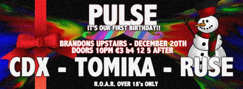 Pulse's 1st Birthday feat. Tomika - フライヤー表