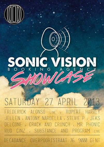 Sonic Vision Bookings Showcase - フライヤー表