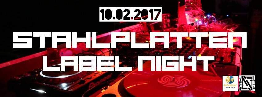 Stahlplatten Label Night - フライヤー表