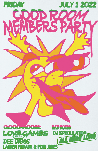 Members Party - Love Games with Dee Diggs, Lauren Murada and Finn Jones, DJ Speculator - フライヤー表
