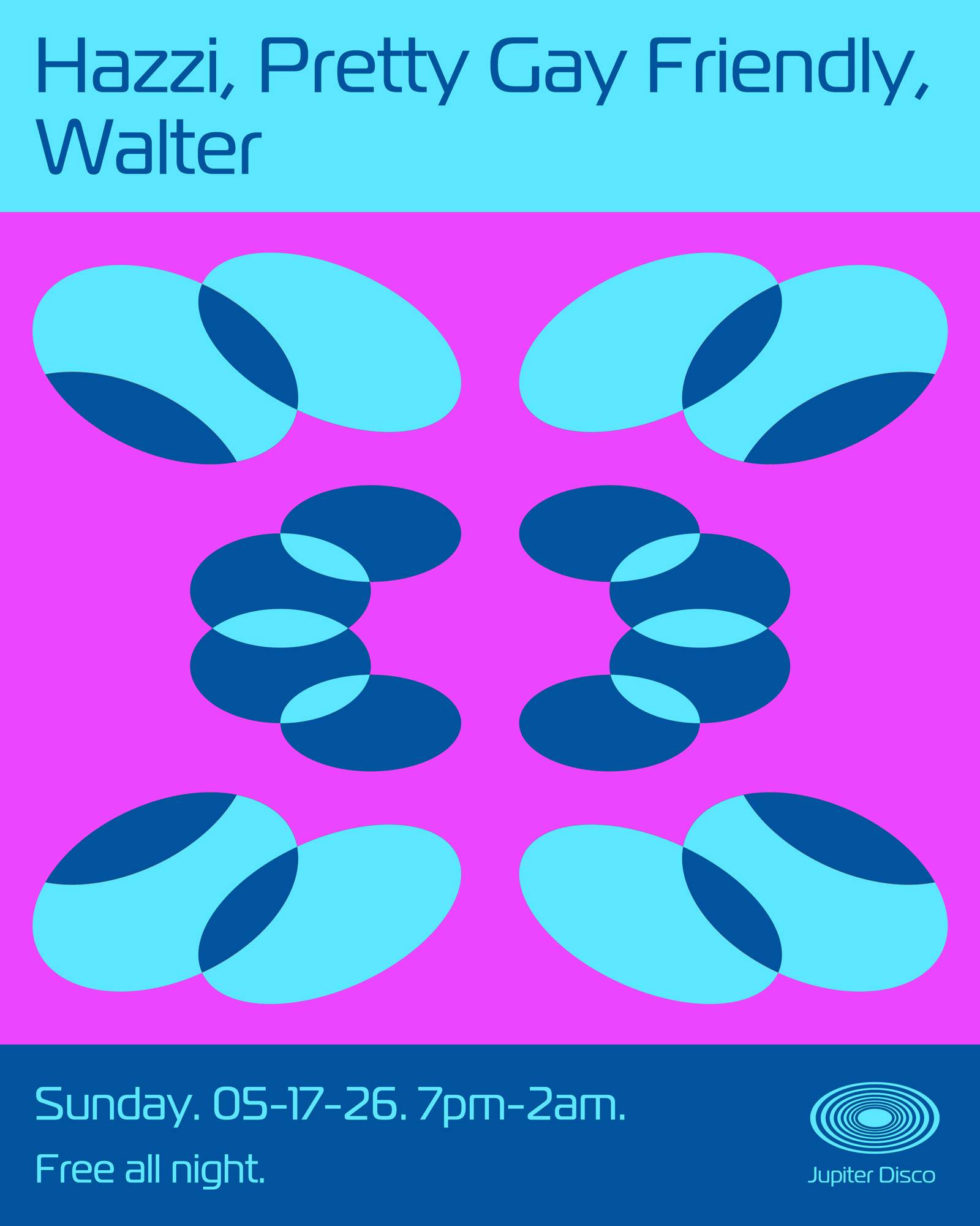 Hazzi, Pretty Gay Friendly, Walter at Jupiter Disco, New York City