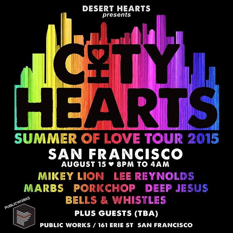 Desert Hearts presents... City Hearts SF - フライヤー表