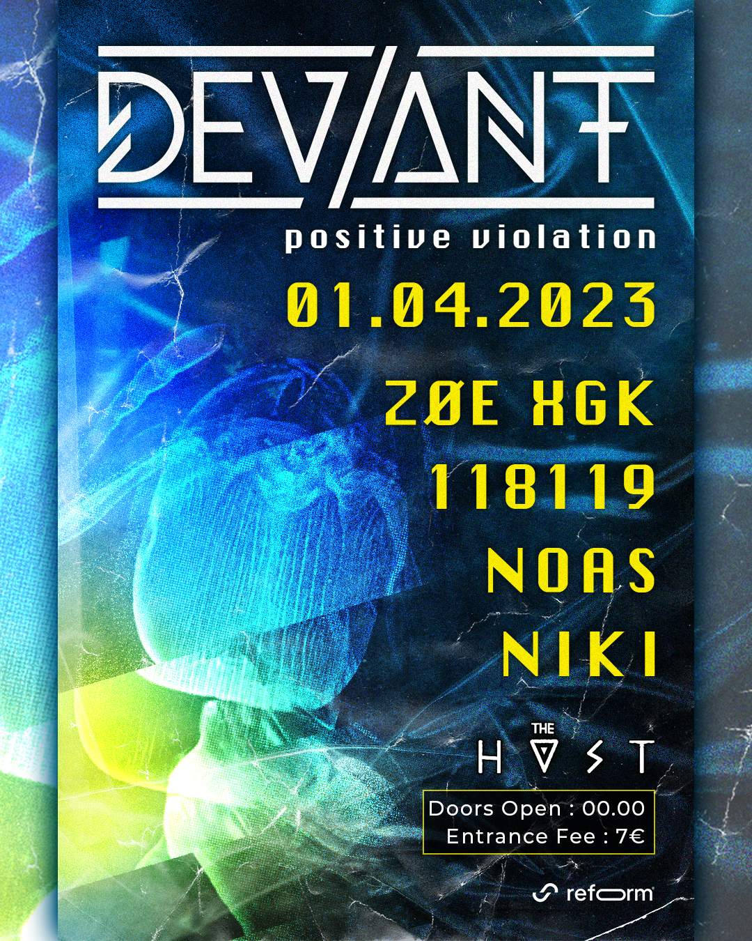 Deviant x ZØE XGK & 118119 - フライヤー表
