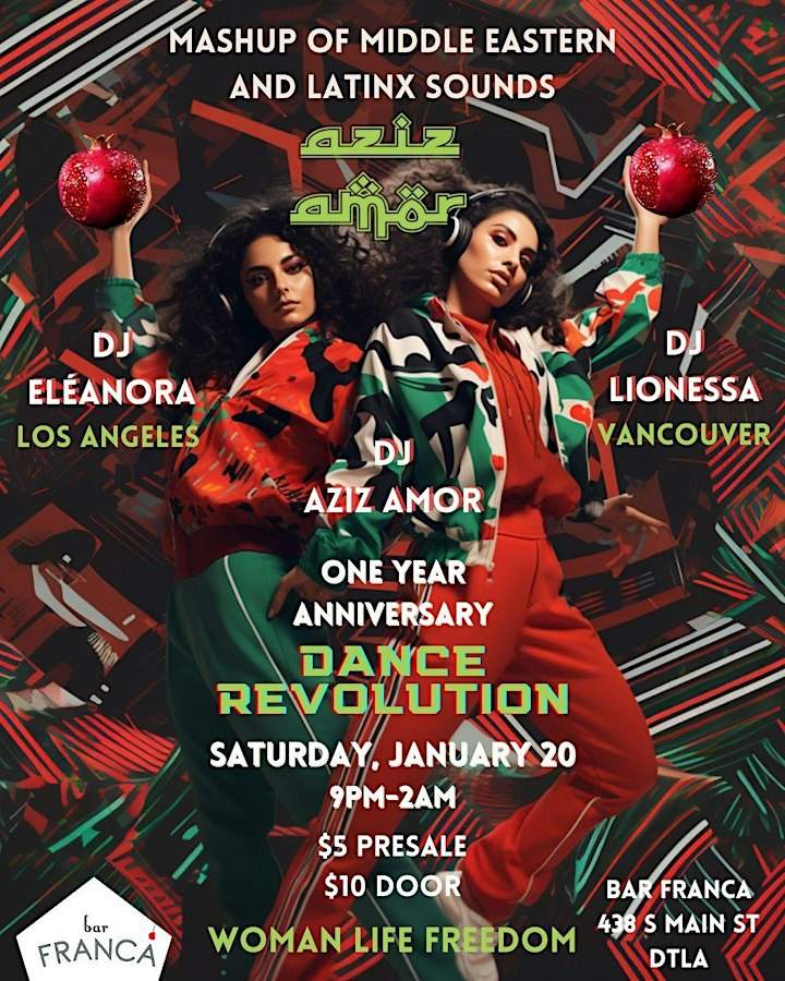 AZIZ AMOR MIDDLE EASTERN + LATINX DISCO PARTY bei Bar Franca, Los Angeles