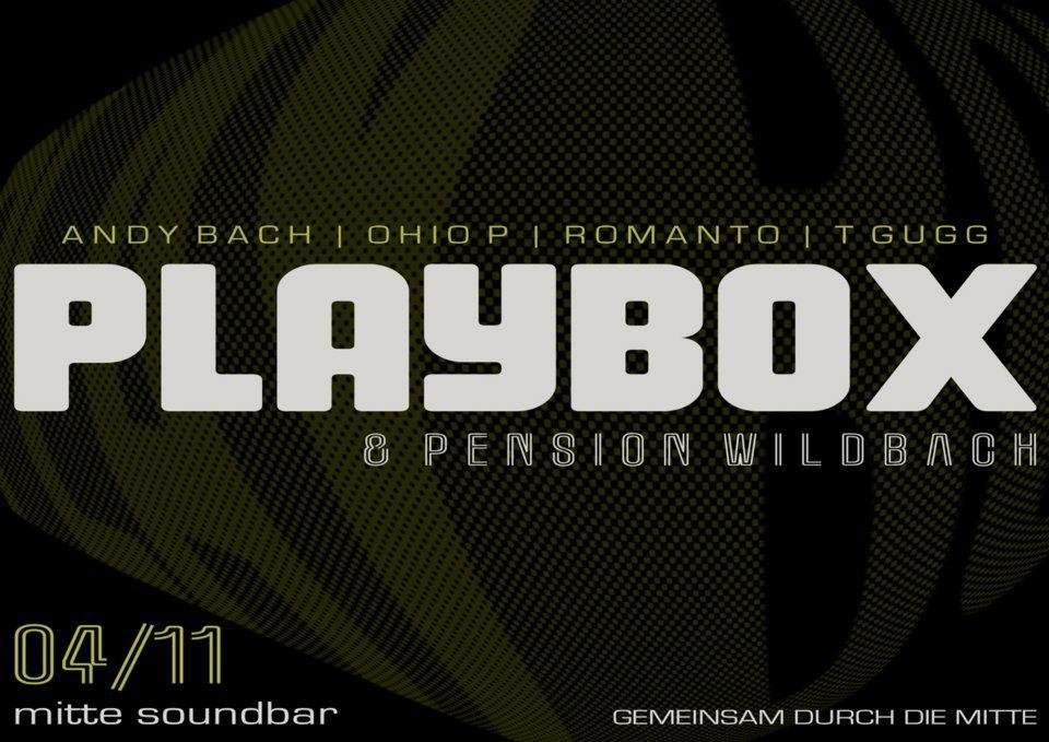 Playbox Meets Pension Wildbach - フライヤー表