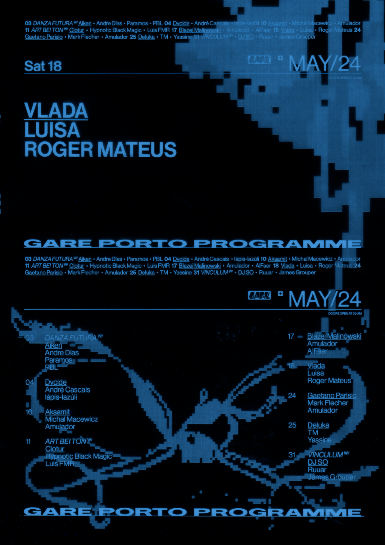 Vlada + Luisa + Roger Mateus - フライヤー表