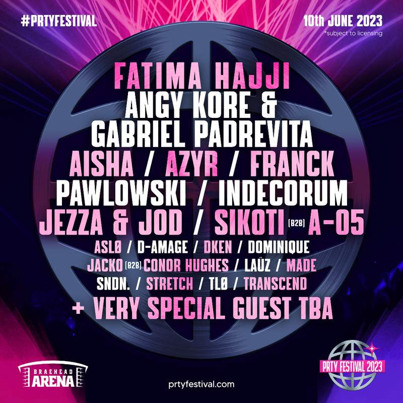 PRTY Festival - Página frontal