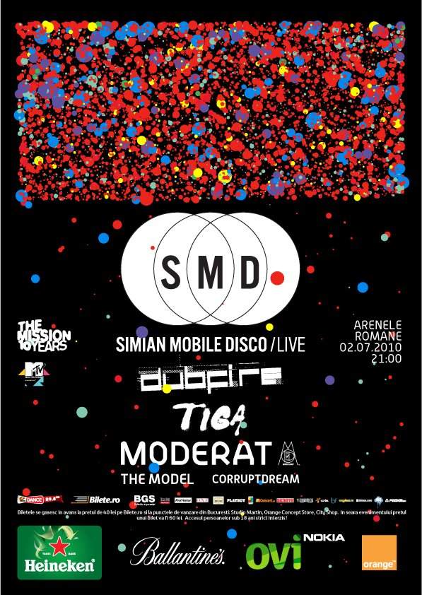 The Mission Pres: Simian Mobile Disco, Tiga, Dubfire, Moderat - Página frontal