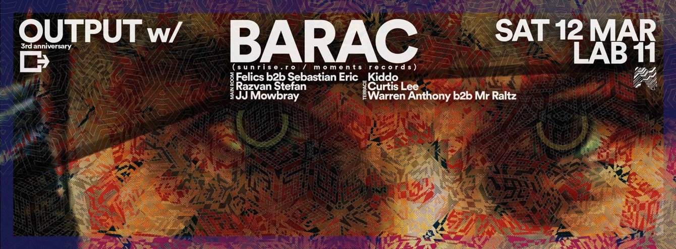 Output 3rd Anniversary with Barac + Residents & Friends - Página frontal