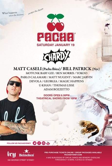 Pacha Sydney feat. Chardy, Matt Caseli & Bill Patrick - Página frontal