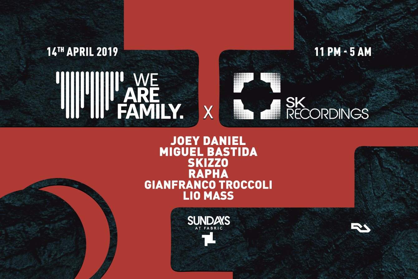 Sundays at fabric: We Are Family X SK Recordings - Página frontal