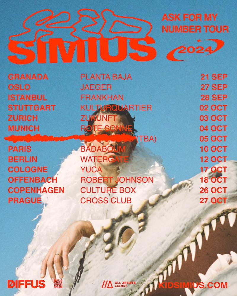 Kid Simius /// ASK FOR MY NUMBER TOUR 2024 /// Copenhagen at Culture Box, Copenhagen · Tickets Kid Simius /// ASK FOR MY NUMBER... 