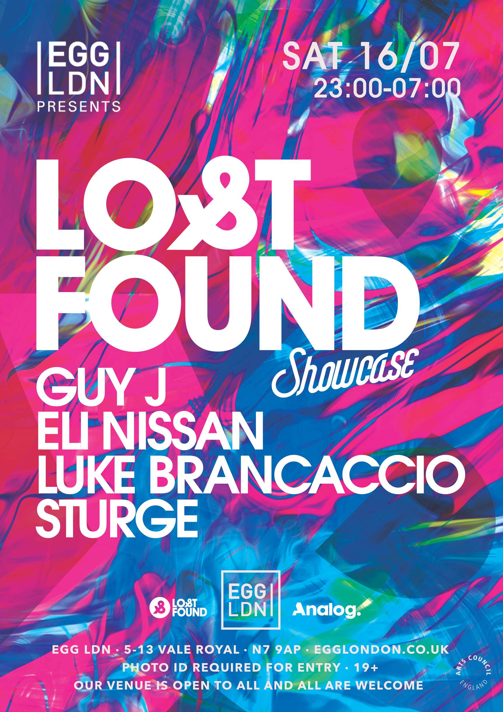 Egg LDN Pres: Lost & Found W/ Guy J, Eli Nissan, Luke Brancaccio, Sturge - Página trasera