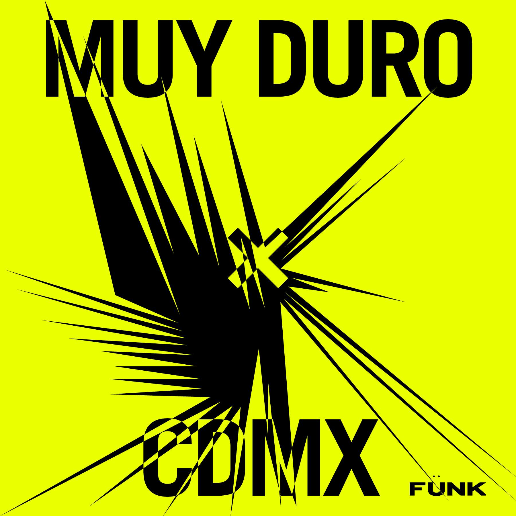Muy Duro x Fünky - フライヤー表