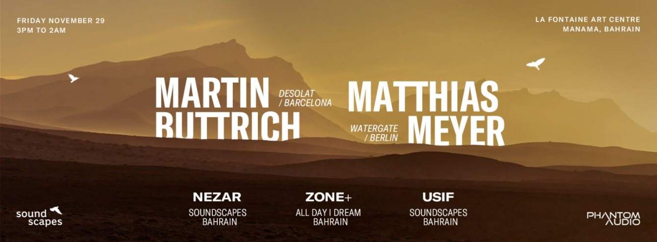 Soundscapes presents Martin Buttrich and Matthias Meyer - フライヤー表