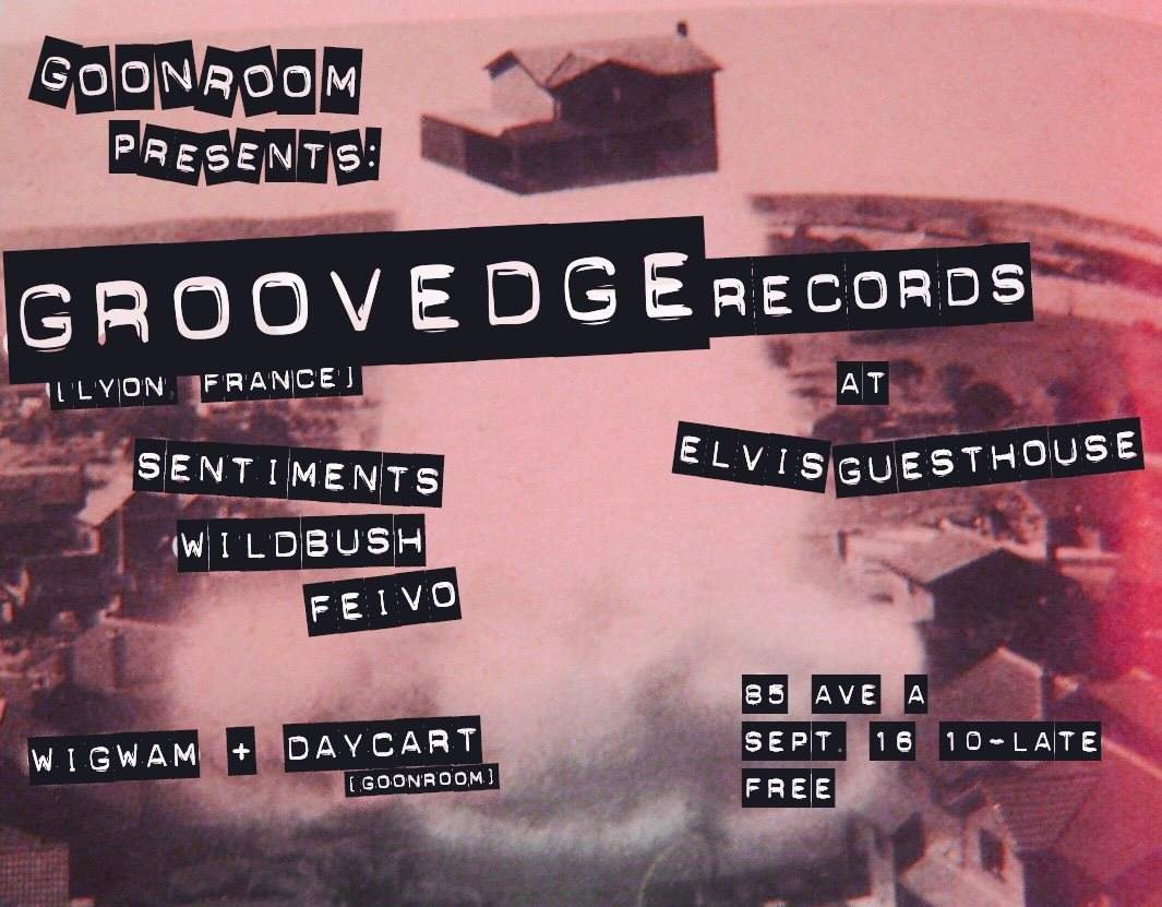 Goonroom presents: A Night with Groovedge Records - フライヤー表