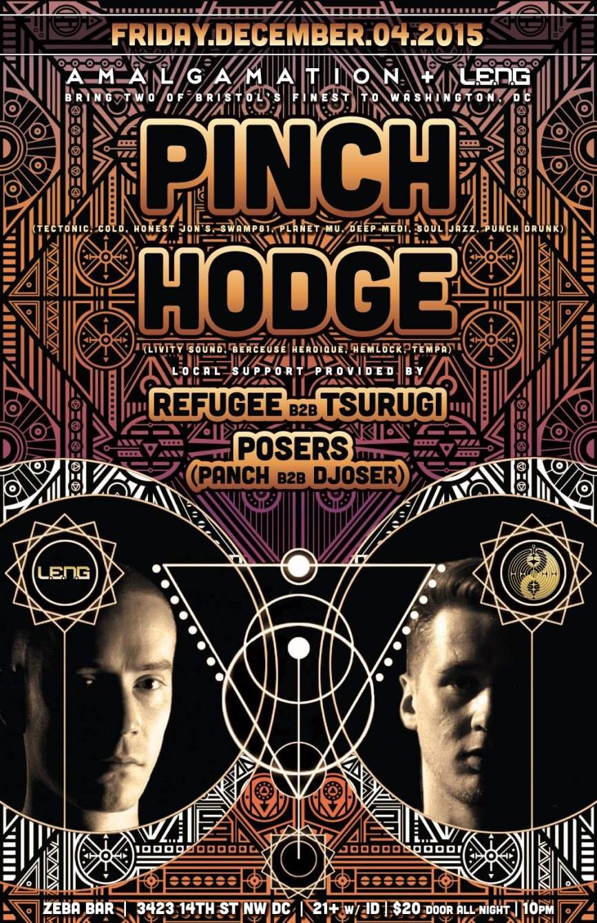 Amalgamation & L.E.N.G. present Pinch & Hodge - Página frontal