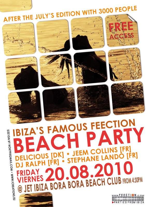 Feection Parties From Ibiza => 2010 August Edition - Página trasera