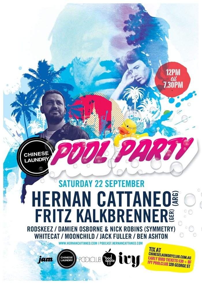 Chinese Laundry Pool Party at Ivy ft Hernan Cattaneo & Fritz Kalkbrenner - Página frontal