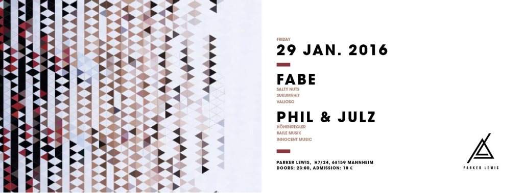 Parker Lewis presents Fabe and Phil & Julz - Página frontal