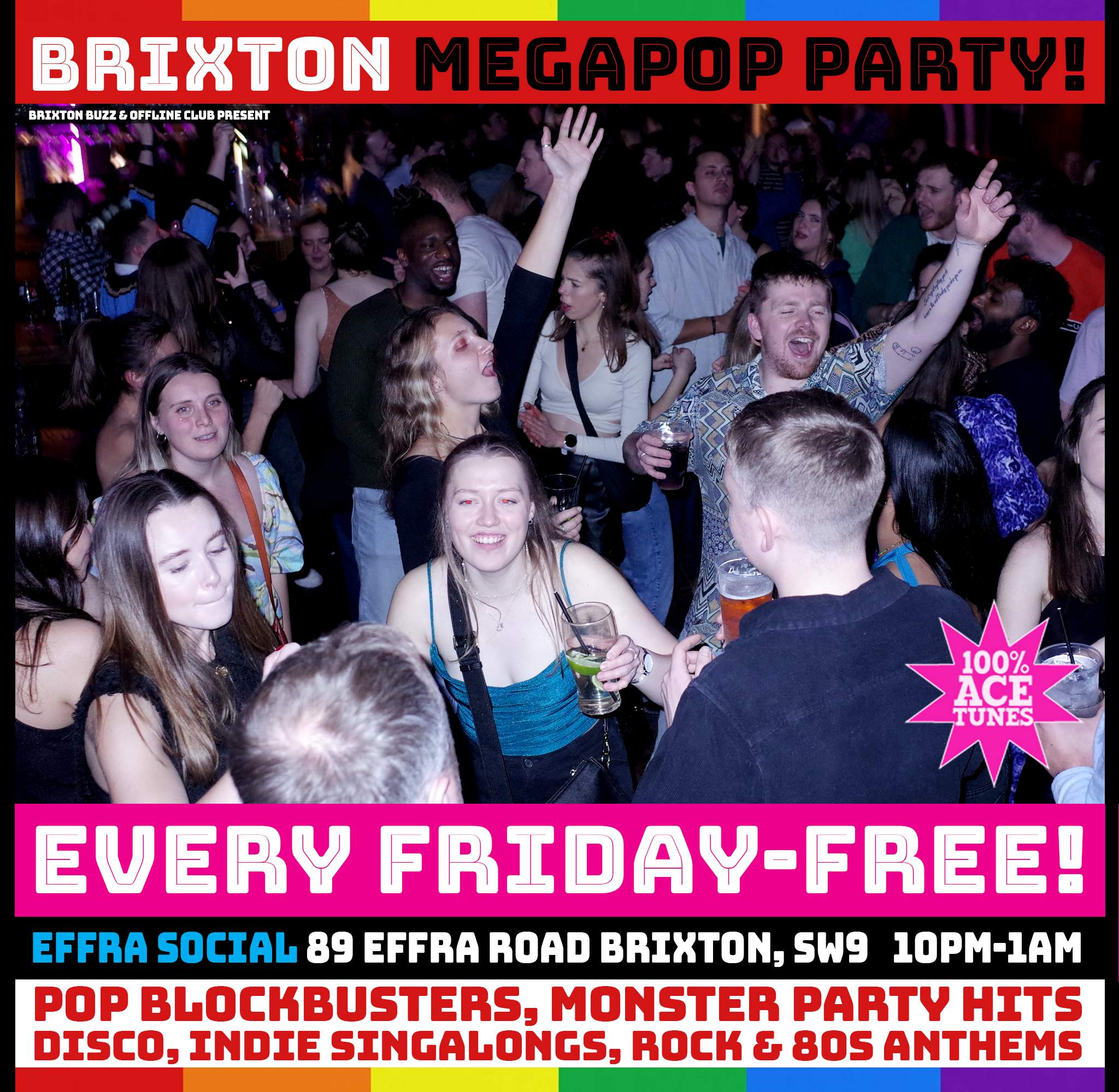 Brixton MegaPop Party - Página trasera